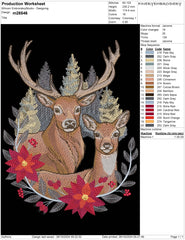 Majestic Deer Embroidery Design - Perfect for Woodland & Nature Projects