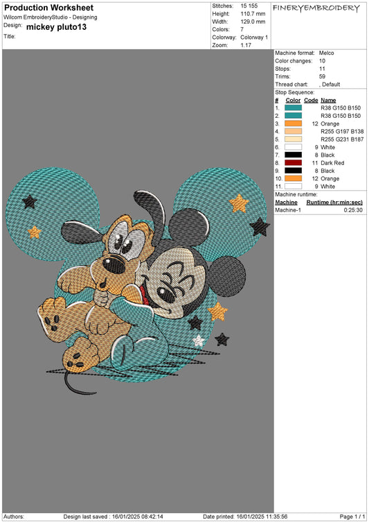 Baby Mickey and Minnie Embroidery Design Pack - Multi-Size Bundle